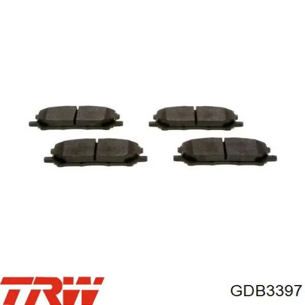 GDB3397 TRW Передні гальмівні колодки