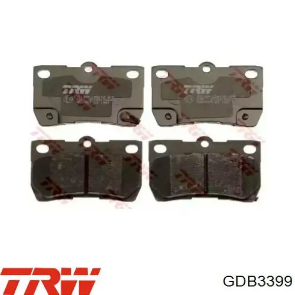 Задні дискові колодки TRW GDB3399