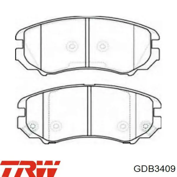 Тормозні колодки TRW GDB3409