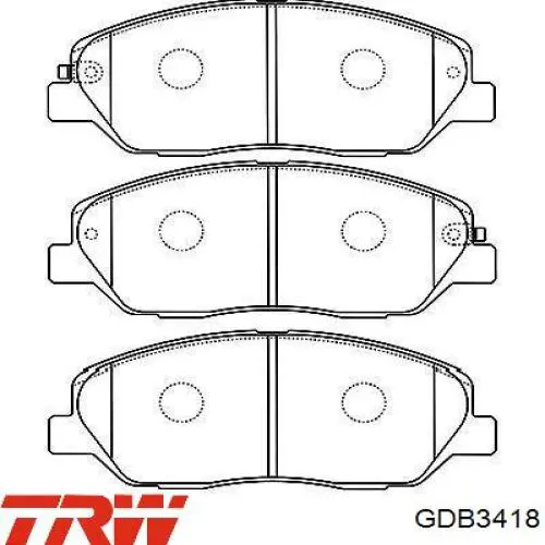 Тормозні колодки TRW GDB3418