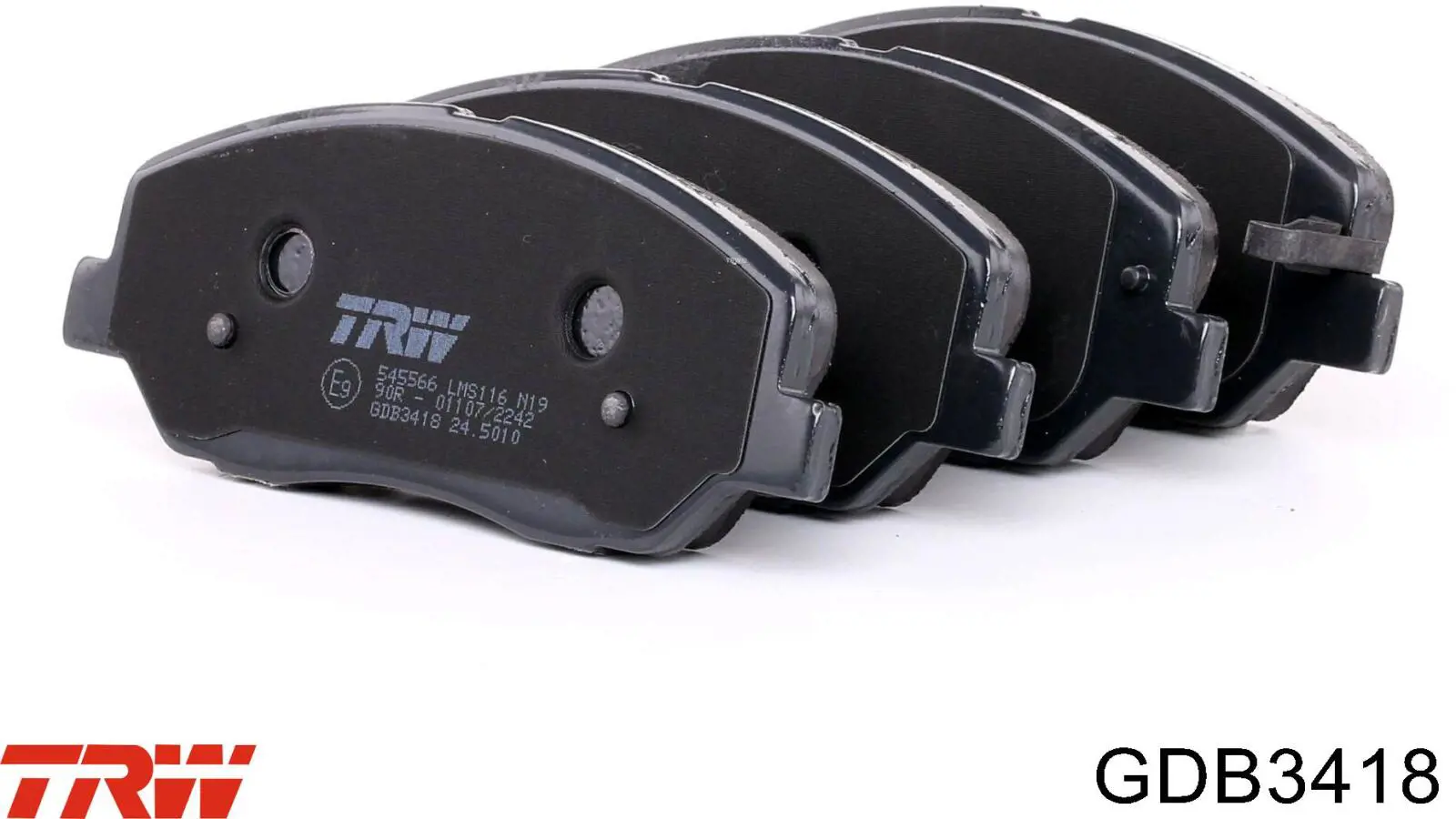 Купити GDB3418 TRW Колодки гальмівні передні, дискові