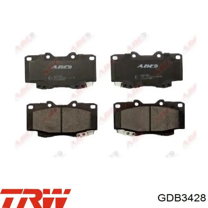 Купити GDB3428 TRW Колодки гальмівні передні, дискові