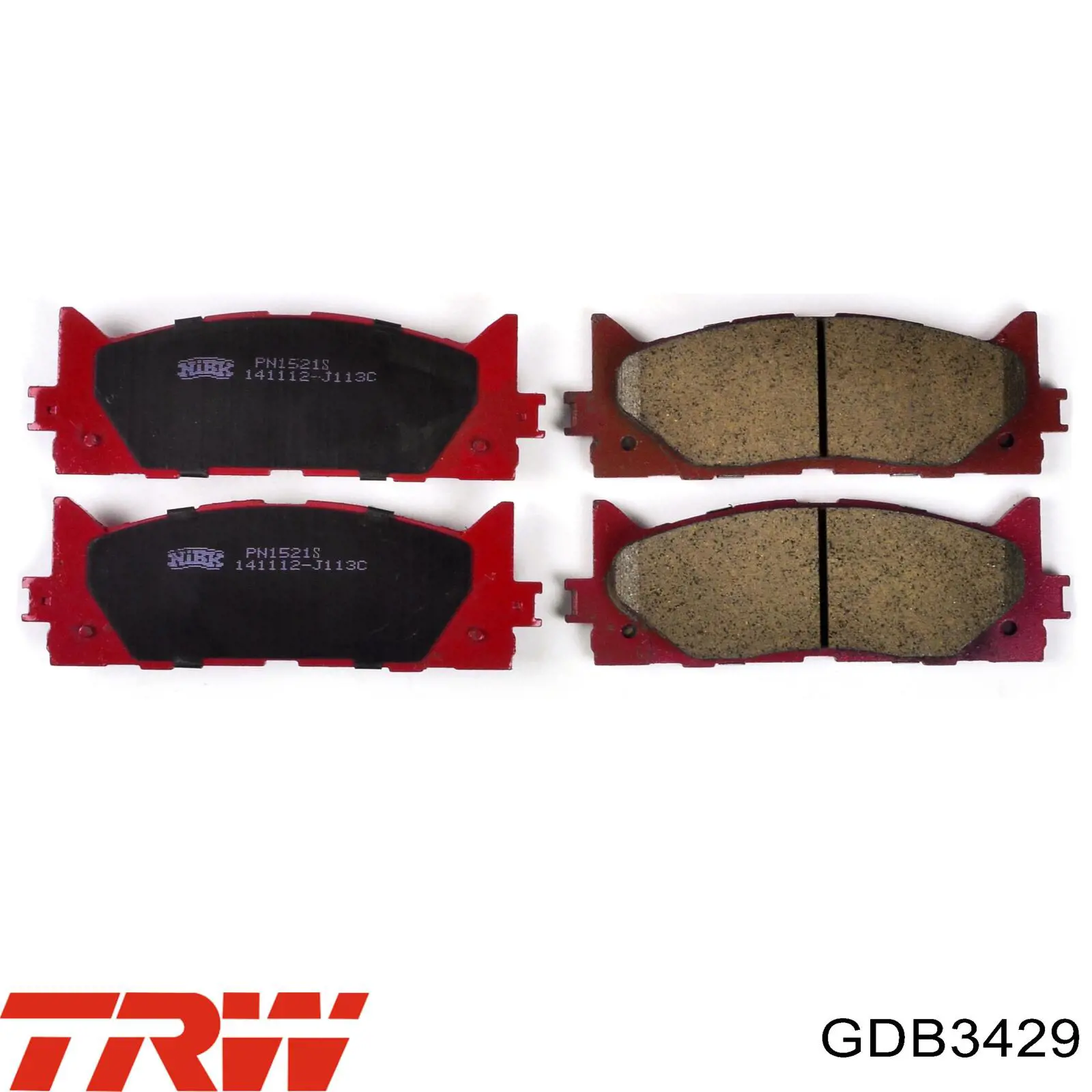 Передні тормозні колодки GDB3429 TRW