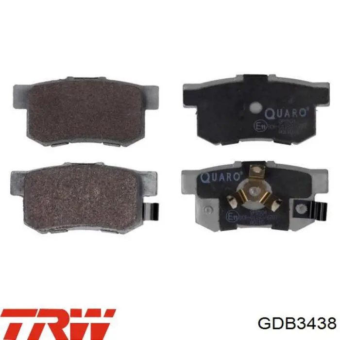 Купити GDB3438 TRW Задні колодки