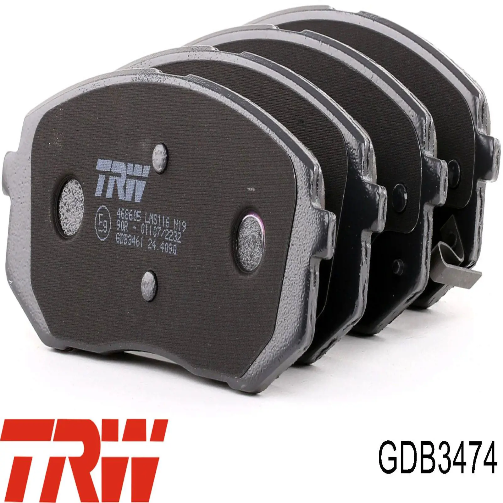 Задні гальмівні колодки GDB3474 TRW