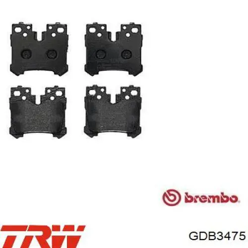 Задні гальмівні колодки TRW GDB3475 ціна, від 32.09 USD