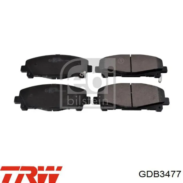 Передні тормозні колодки GDB3477 TRW