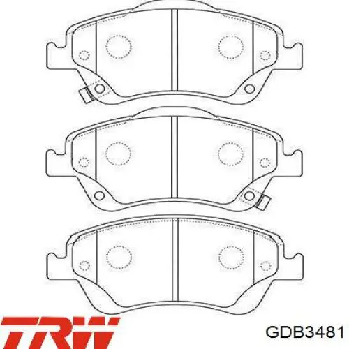 Тормозні колодки TRW GDB3481