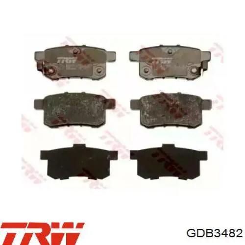 Купити GDB3482 TRW Задні колодки