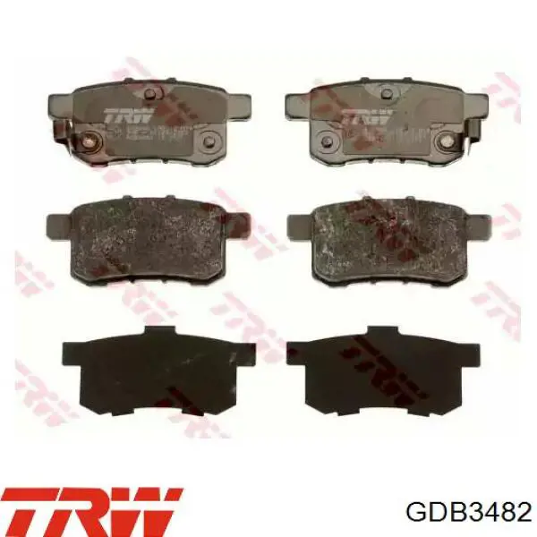 Задні гальмівні колодки TRW GDB3482 ціна, від 23.56 USD