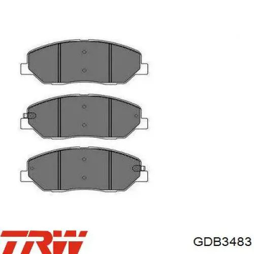 Передні тормозні колодки GDB3483 TRW