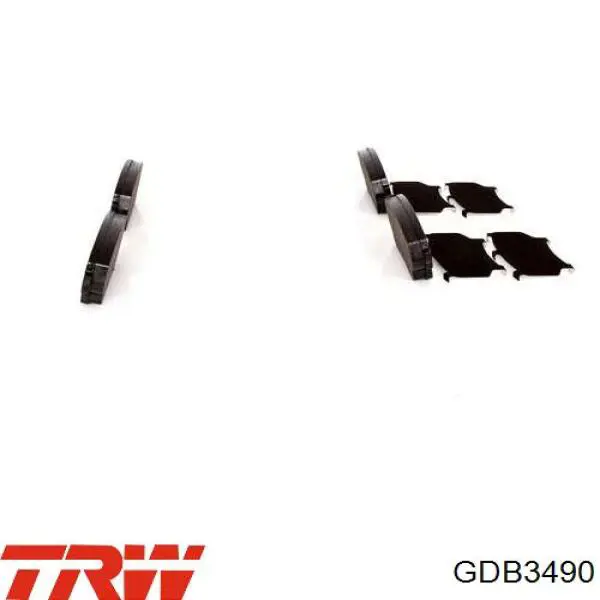 Передні тормозні колодки GDB3490 TRW