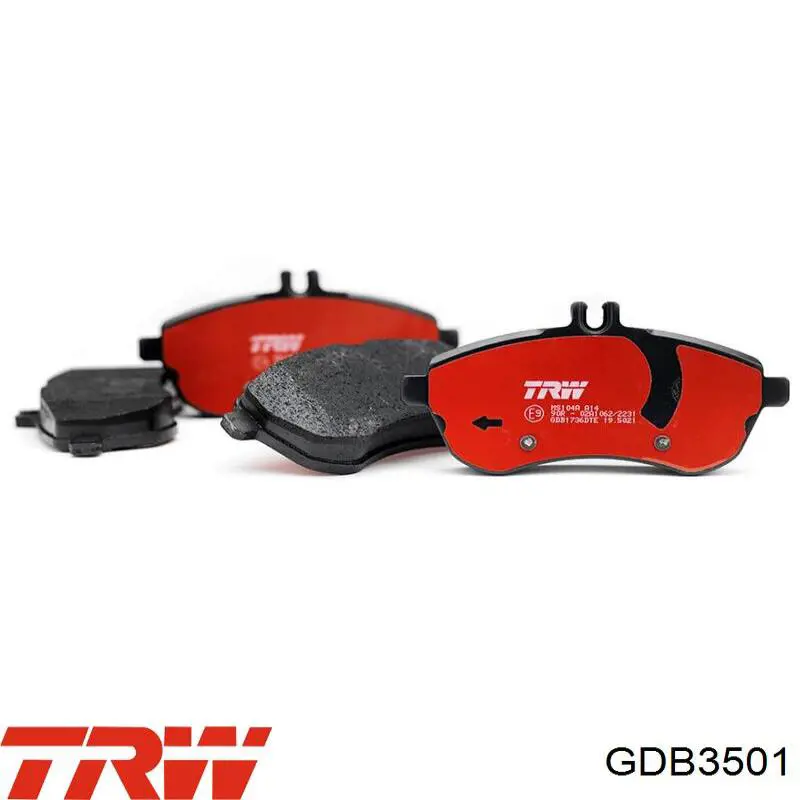 Купити GDB3501 TRW Колодки гальмівні передні, дискові