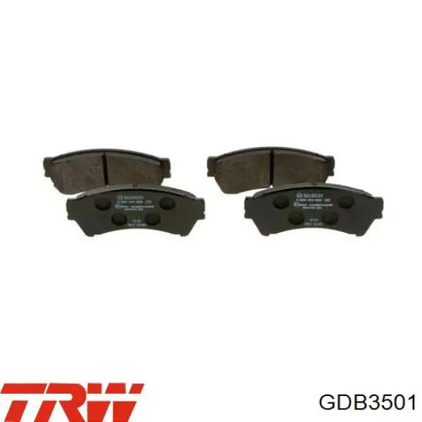 Передні тормозні колодки GDB3501 TRW
