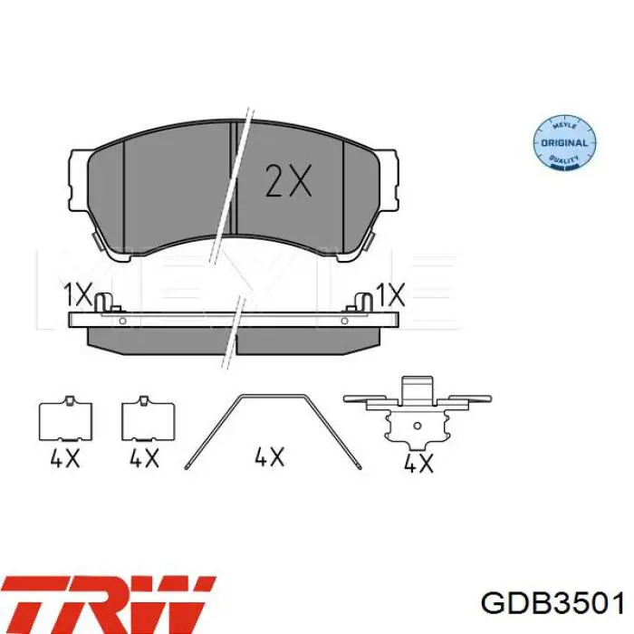 Тормозні колодки TRW GDB3501