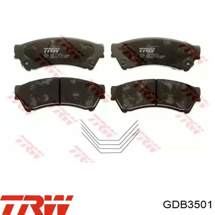 Гальмівні колодки TRW GDB3501 ціна, від 33.71 USD