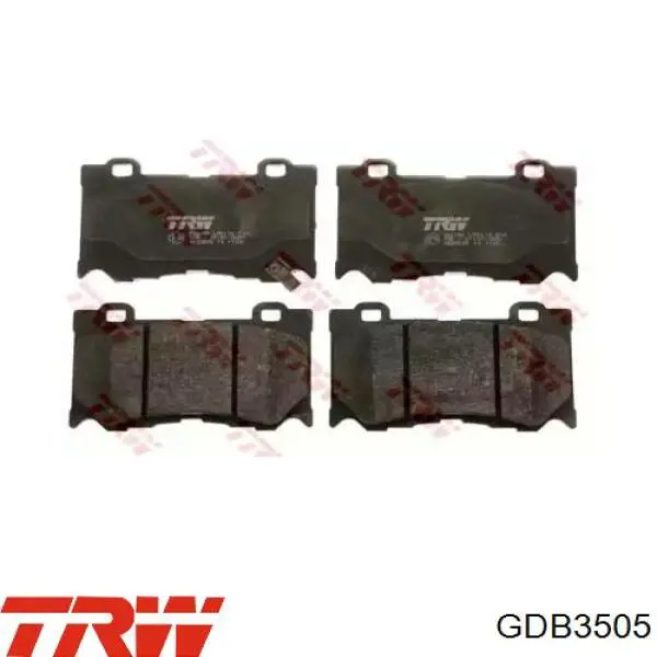 Передні тормозні колодки GDB3505 TRW