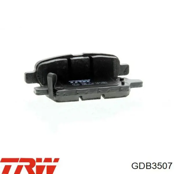 Задні гальмівні колодки GDB3507 TRW