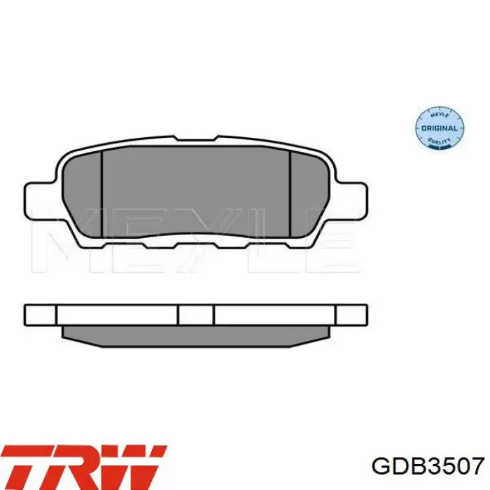 Купити GDB3507 TRW Задні колодки
