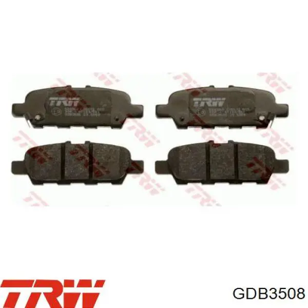 Задні гальмівні колодки TRW GDB3508 ціна, від 22.80 USD