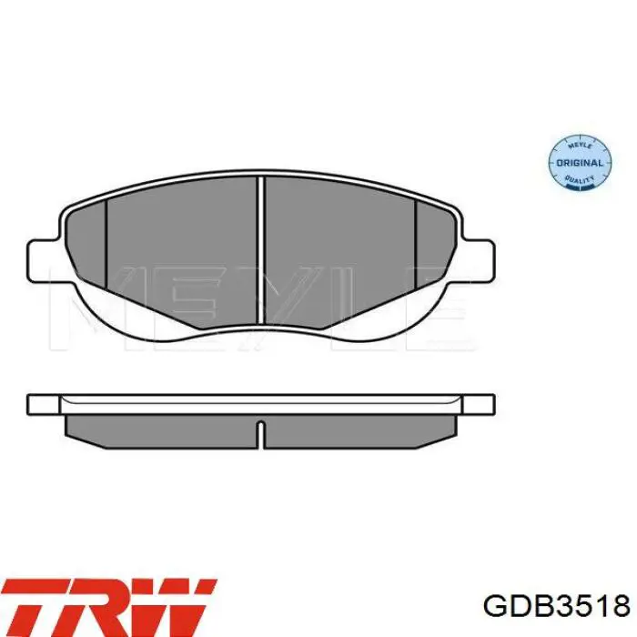 Гальмівні колодки TRW GDB3518 ціна, від 49.66 USD