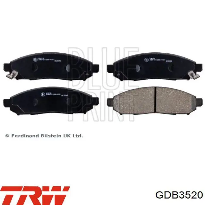 Гальмівні колодки TRW GDB3520 ціна, від 27.82 USD
