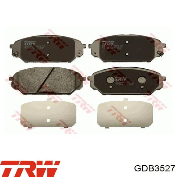 Гальмівні колодки TRW GDB3527 ціна, від 25.37 USD