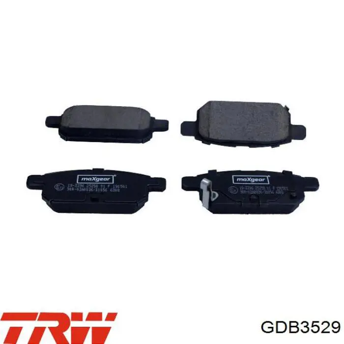 Задні гальмівні колодки GDB3529 TRW