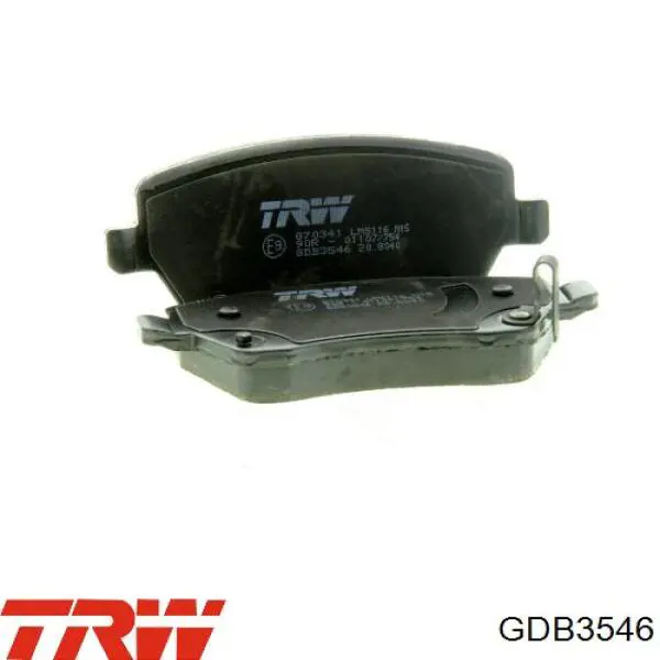 Передні тормозні колодки GDB3546 TRW
