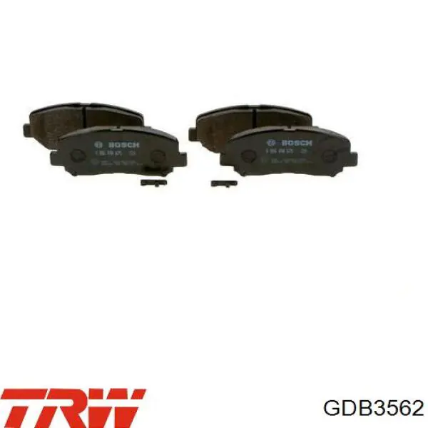 Передні тормозні колодки GDB3562 TRW