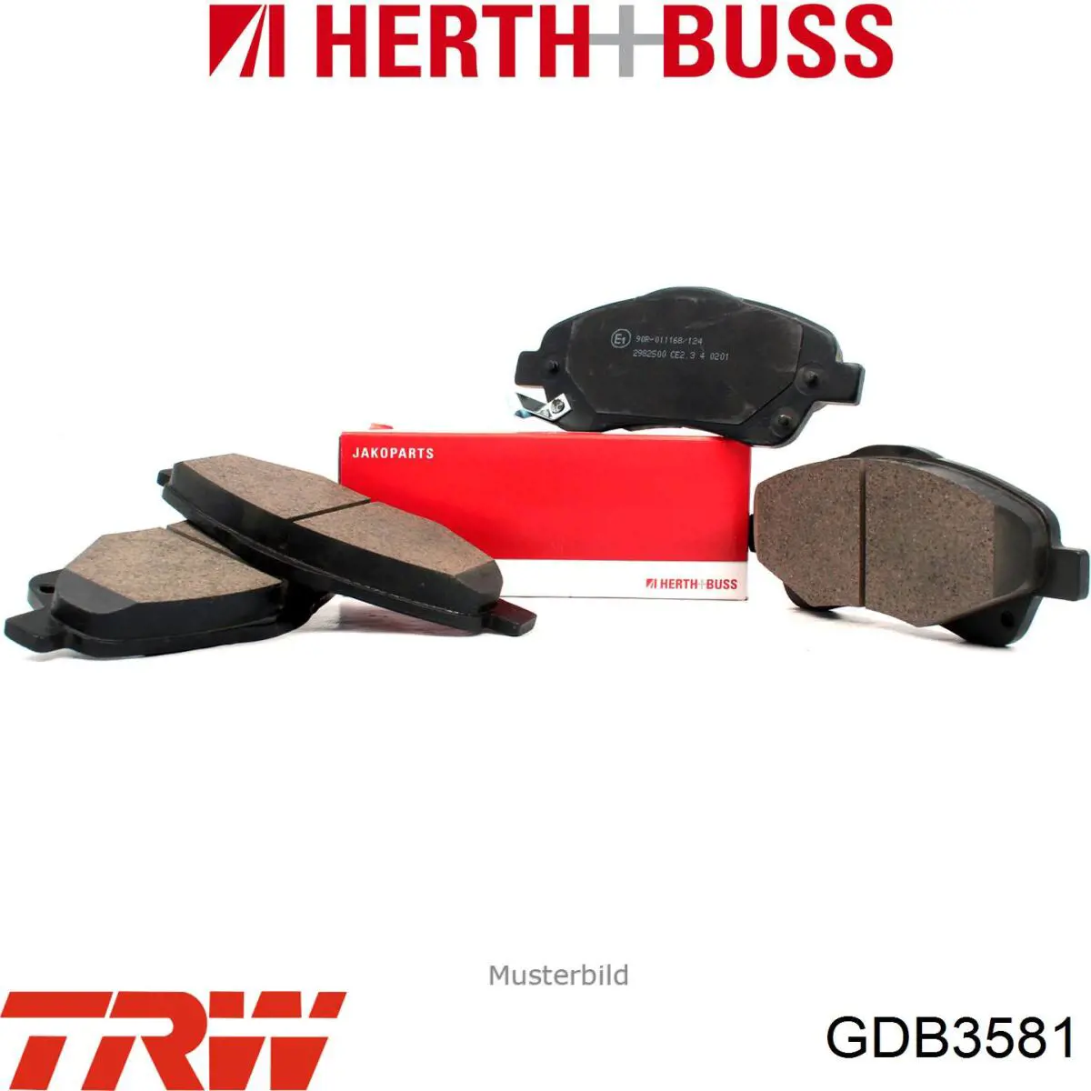 Купити GDB3581 TRW Колодки гальмівні передні, дискові