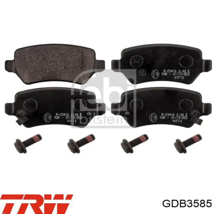 Задні гальмівні колодки TRW GDB3585 ціна, від 20.18 USD