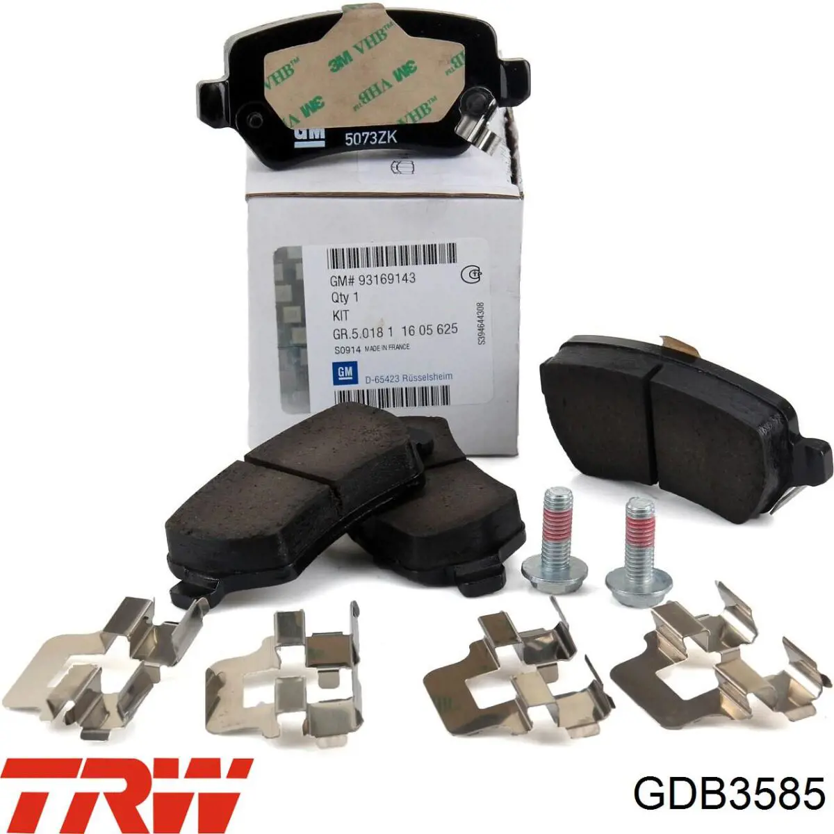 Задні дискові колодки TRW GDB3585