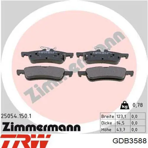 Купити QP7702C Quaro Задні колодки