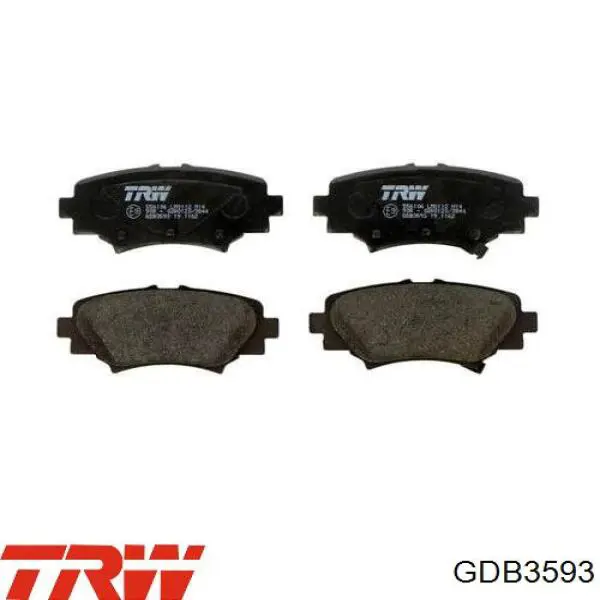 Задні гальмівні колодки TRW GDB3593 ціна, від 26.92 USD
