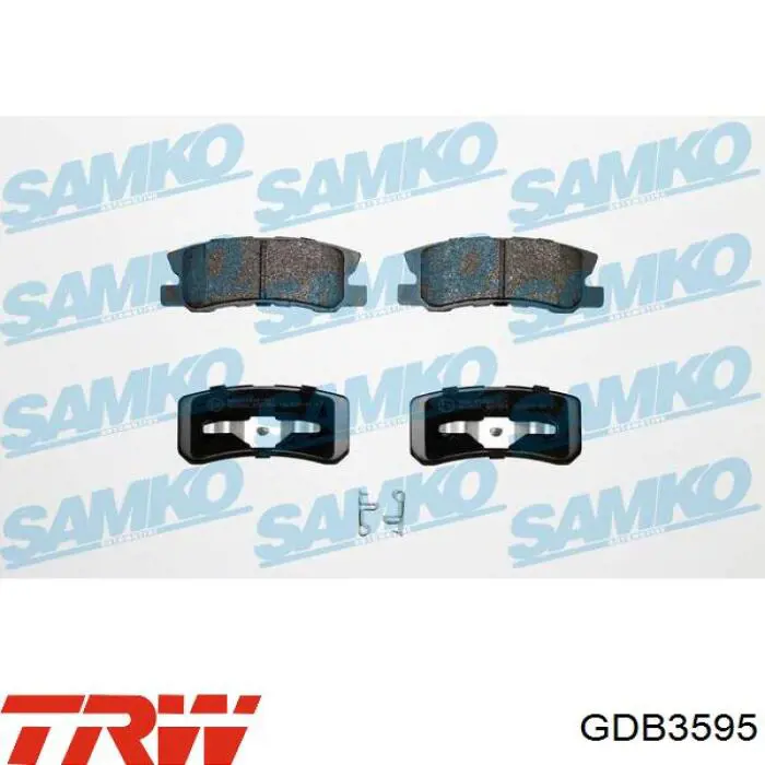 Купити GDB3595 TRW Задні колодки