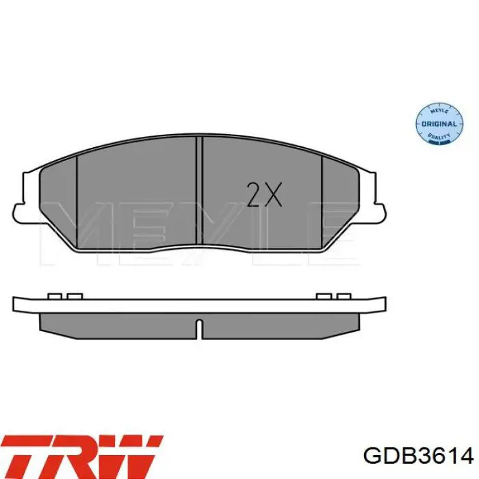 Гальмівні колодки TRW GDB3614 ціна, від 27.93 USD