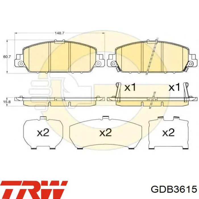 Гальмівні колодки Rotinger RT2PD32430 ціна, від 39.46 USD