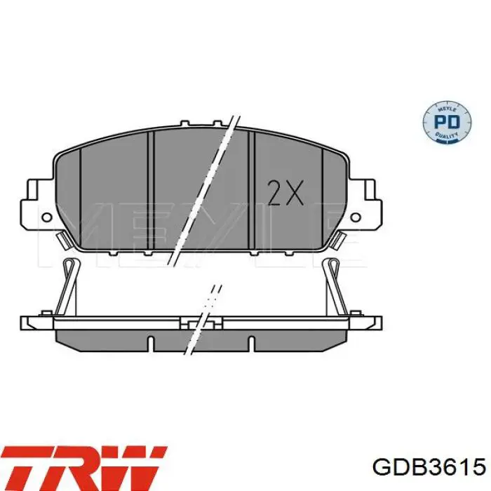 Купити RT2PD32430 Rotinger Колодки гальмівні передні, дискові