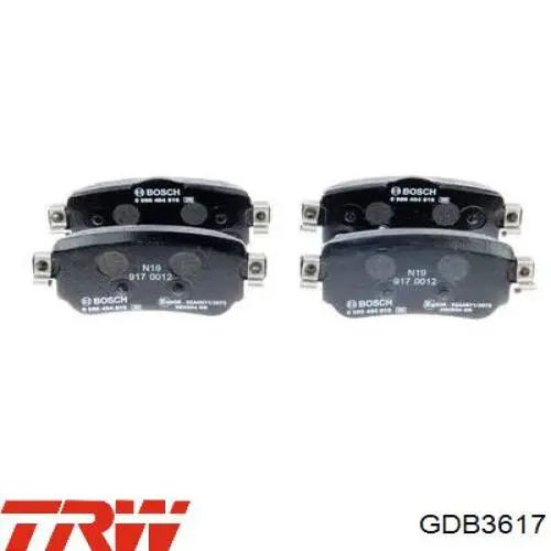 Купити GDB3617 TRW Задні колодки