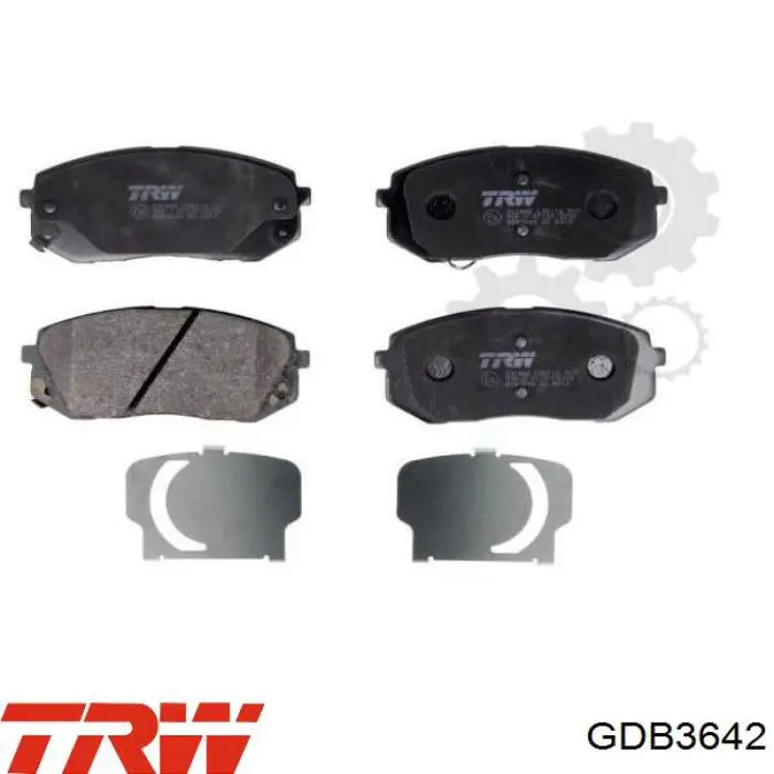 Гальмівні колодки TRW GDB3642 ціна, від 49.06 USD