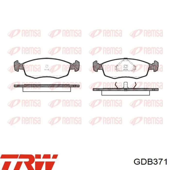 Гальмівні колодки TRW GDB371 ціна, від 18.32 USD
