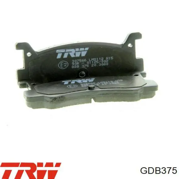 GDB375 TRW Колодки гальмівні задні, дискові