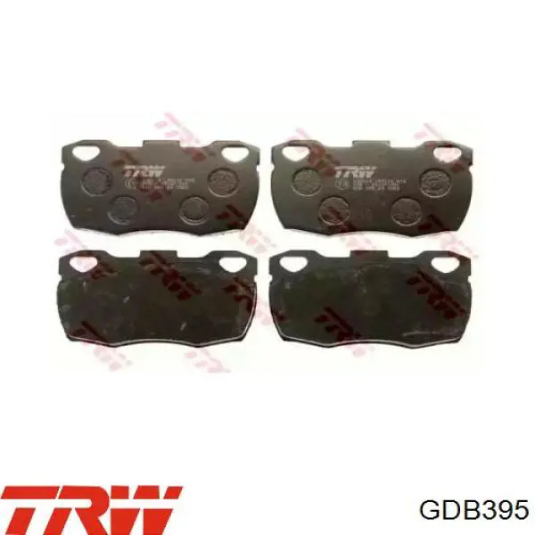 Передні тормозні колодки GDB395 TRW