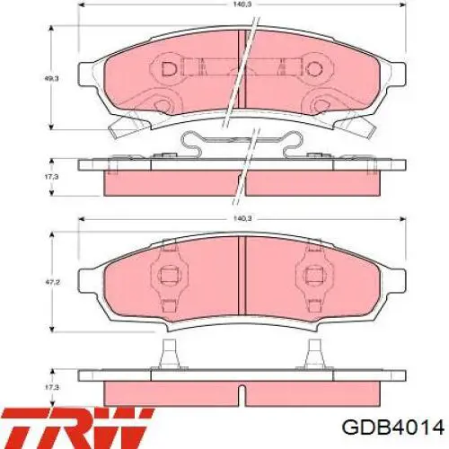 ZX376 Wagner Передні гальмівні колодки