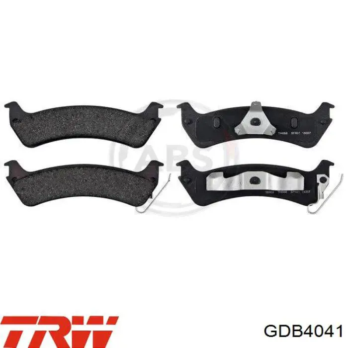 Задні гальмівні колодки TRW GDB4041 ціна, від 22.75 USD