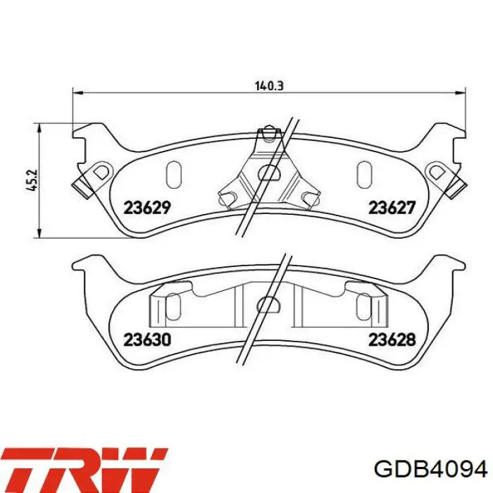 Задні гальмівні колодки Wagner ZX667 ціна, від 23.97 USD