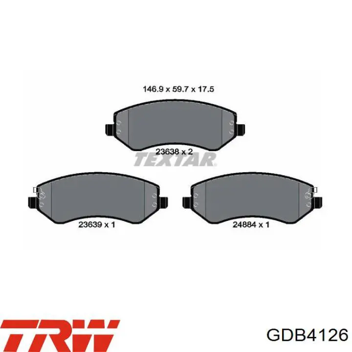 Передні тормозні колодки 92VB2K286AA Ford