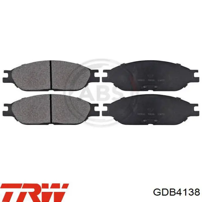 GDB4138 TRW колодки гальмівні передні, дискові