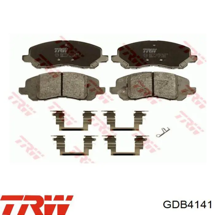 Купити GDB4141 TRW Колодки гальмівні передні, дискові